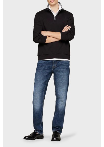 Pamuklu Regular Fit Fermuarlı Dik Yaka Kazak Erkek Kazak MW0MW36510 Bds fiyatları