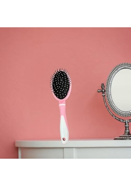 Pembe Saç Fırçası – Yuvarlak Uçlu, Masaj Etkili, Saç Kırılmasını Önleyen, Ergonomik Saplı Tarak (Tüm Saç Tipleri Için Uygun) fiyatları