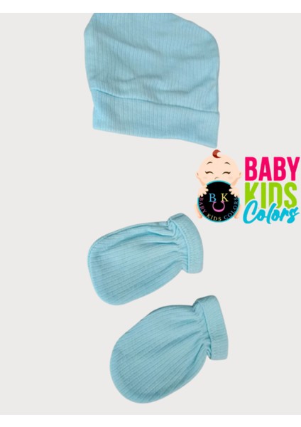 Fitilli Kumaşa Kalpli Tavşan Baskılı Poşette 5'li Set