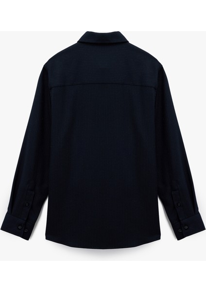 Regular Fit Viskon Karışımlı Klasik Yaka Uzun Kollu Gömlek fiyatları