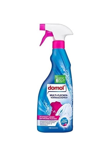 Domol Leke Çıkarıcı Sprey Yıkama Öncesi Oxi Güç 750ML