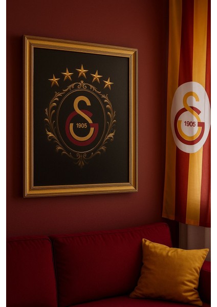 Galatasaray 1905 – Altın Çerçeveli Premium Dekoratif Duvar Tablosu