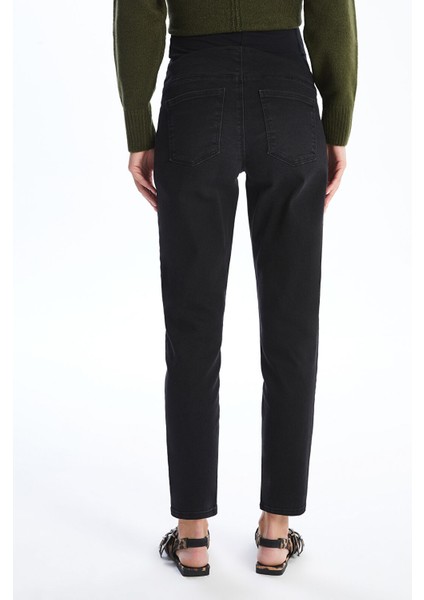 Yeni Sezon Karın Panelli Mom Fit Hamile Jean Pantolon fırsatları