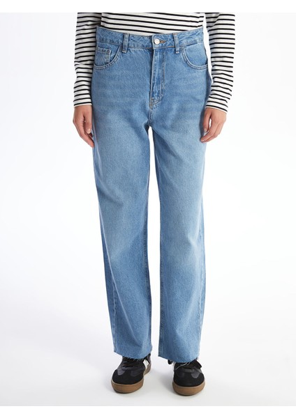 Yeni Sezon Straight Fit Kadın Jean Pantolon fiyatları