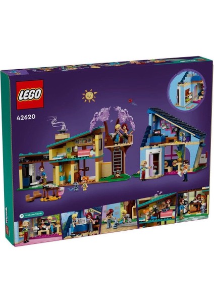 42620 Lego® Friends Olly ve Paisley'nin Aile Evleri 1126 Parça +7 Yaş fırsatları