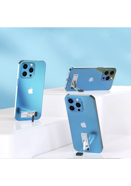 Cep Telefonu ve Dizüstü Bilgisayar | Katlanabilir Metal Braket | Taşınabilir, Ergonomik Laptop ve Telefon | Masaüstü Çok Amaçlı Destek