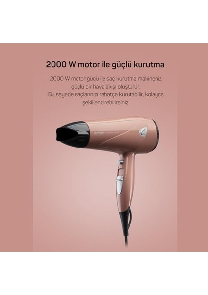 Arzum AR5014-AG Senfony Color Saç Kurutma Makines, Akşam Güneşi