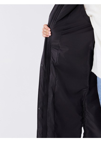 Yeni Sezon Kapüşonlu Kendinden Desenli Kadın Şişme Yelek indirimleri