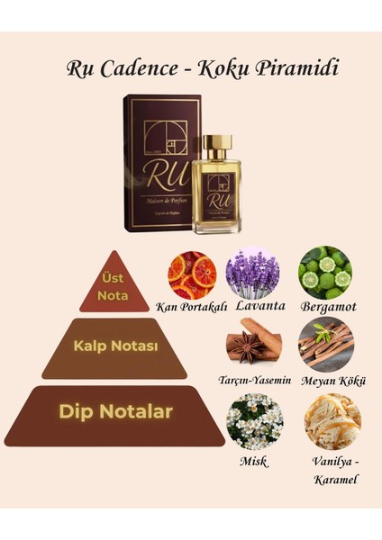 Ru Cadence / Luxury Niche Extrait De Parfum Unisex modelleri