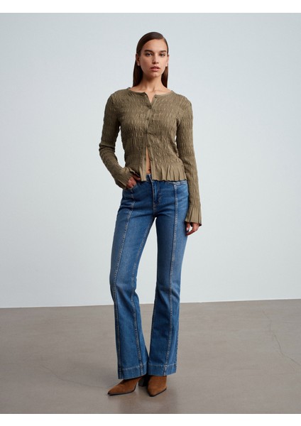 72086 Dikiş Detaylı Bootcut Jean-Tint modelleri