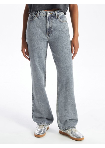 Yeni Sezon Straight Fit Kadın Jean Pantolon fiyatları