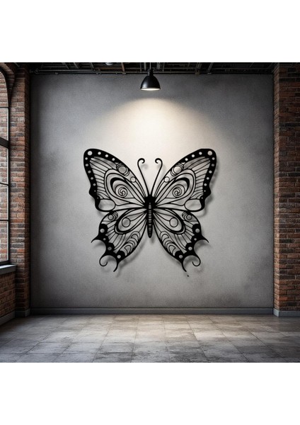 Kelebek Figürlü Metal Duvar Dekoru – Zarafet ve Özgürlüğün Sembolü