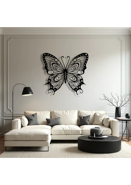 Kelebek Figürlü Metal Duvar Dekoru – Zarafet ve Özgürlüğün Sembolü indirimleri