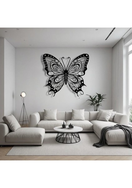 Kelebek Figürlü Metal Duvar Dekoru – Zarafet ve Özgürlüğün Sembolü