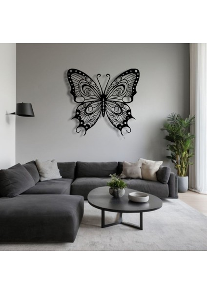 Kelebek Figürlü Metal Duvar Dekoru – Zarafet ve Özgürlüğün Sembolü
