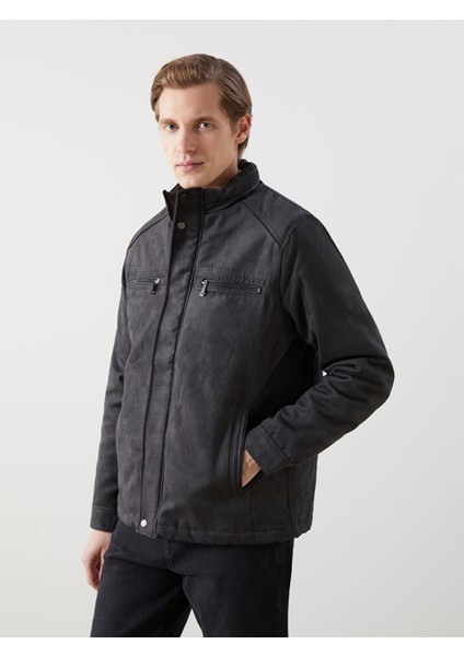 Yeni Sezon Standart Kalıp Dik Yaka Erkek Mont