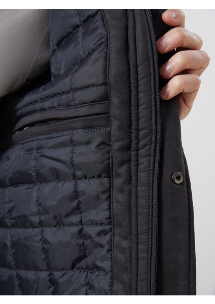 Yeni Sezon Standart Kalıp Dik Yaka Erkek Mont fırsatları