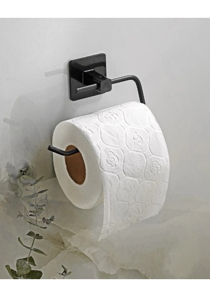 Metal Siyah Tuvalet Kağıtlığı