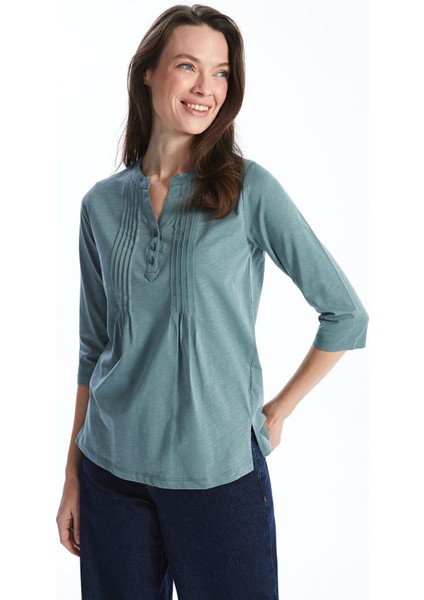 Yeni Sezon Kaçık Yaka Kadın Bluz