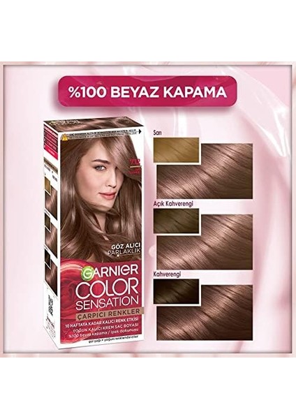 Garnier Çarpıcı Renkler 7.12 Inci Kumral modelleri