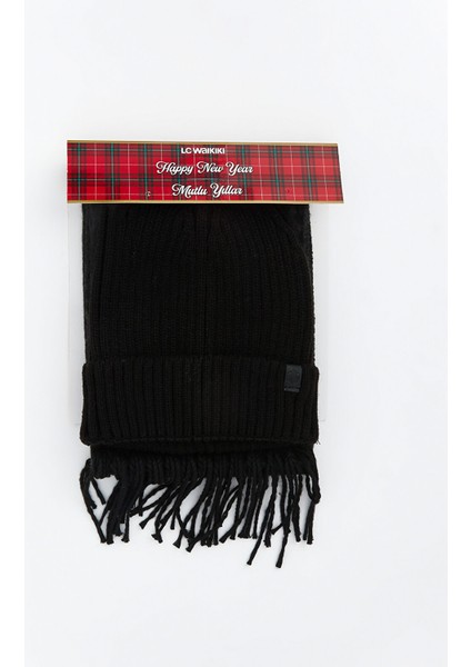 Yeni Sezon Püsküllü Erkek Atkı ve Bere