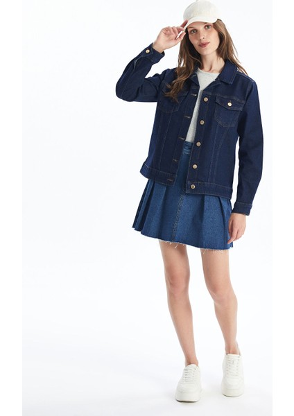 Yeni Sezon Gömlek Yaka Kadın Jean Ceket fiyatları