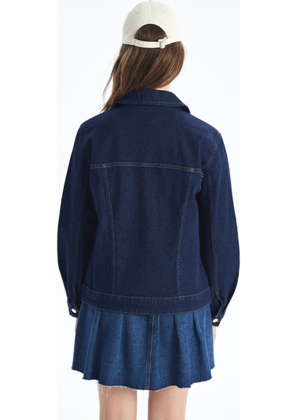 Yeni Sezon Gömlek Yaka Kadın Jean Ceket indirimleri