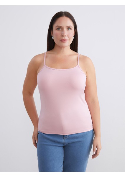 Yeni Sezon Büyük Beden Kare Yaka Askılı Kadın Atlet 2'li fiyatları