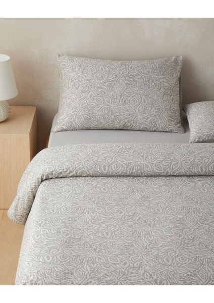 Terra Soul Jakarlı Çift Kişilik Nevresim Takımı 200X220 cm Bej fiyatları