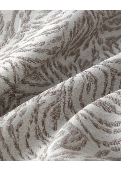 Terra Soul Jakarlı Çift Kişilik Nevresim Takımı 200X220 cm Bej