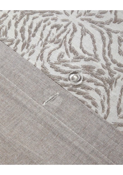 Terra Soul Jakarlı Çift Kişilik Nevresim Takımı 200X220 cm Bej