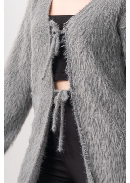 Softcloud Peluş Bağcıklı Cozy Hırka