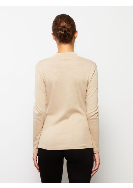 Yeni Sezon Dik Yaka Düz Uzun Kollu Kadın Body indirimleri