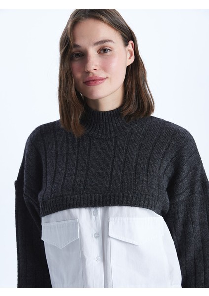 Yeni Sezon Yarım Balıkçı Yaka Kadın Triko Kazak fiyatları