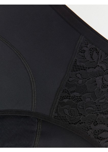 Yeni Sezon Yüksek Bel Dantel Detaylı Klasik Regl Destek Külodu fırsatları