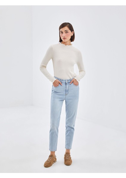 Yeni Sezon Dik Yaka Dokulu Kadın Body fiyatları