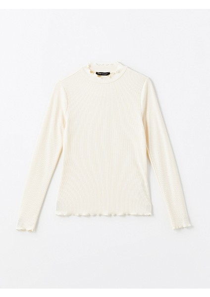 Yeni Sezon Dik Yaka Dokulu Kadın Body indirimleri