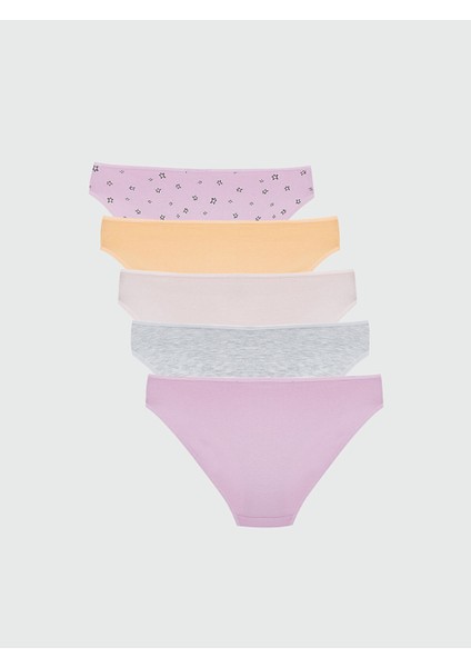 Yeni Sezon Baskılı Bikini Külot 5'li fiyatları