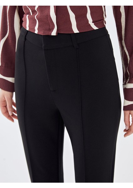 Yeni Sezon Beli Lastikli Ispanyol Paça Kadın Tayt Pantolon modelleri