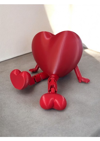 Büyük Kalp Figürü Emoji Heykeli – Masaüstü Ofis Dekorasyonu, Sevgiliye Hediye Obje 15CM modelleri