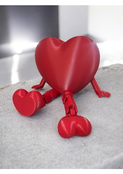 Büyük Kalp Figürü Emoji Heykeli – Masaüstü Ofis Dekorasyonu, Sevgiliye Hediye Obje 15CM indirimleri