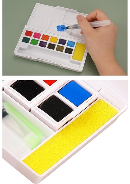 36 Renk Tablet Sulu Boya ve A5 Telli Suluboya Bloğu Kağıdı A5 210GR 20 Yaprak Ince Dokulu Taş Suluboya Plastik Kutulu indirimleri