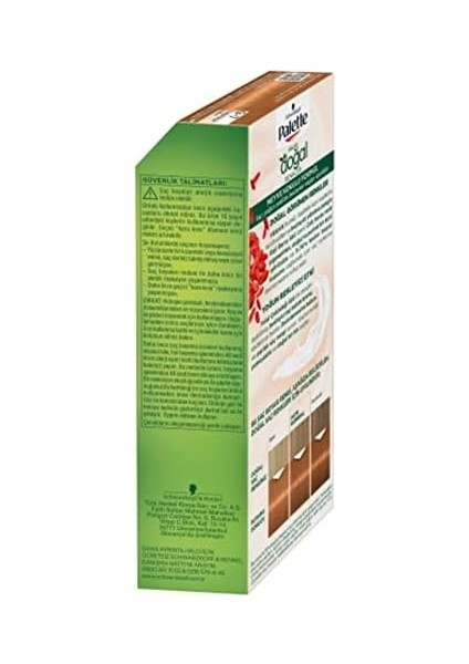 Palette Kalıcı Doğal Renkler Saç Boyası 9-7 Doğal Açık Bakır