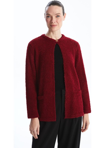 Yeni Sezon Bisiklet Yaka Kadın Triko Hırka