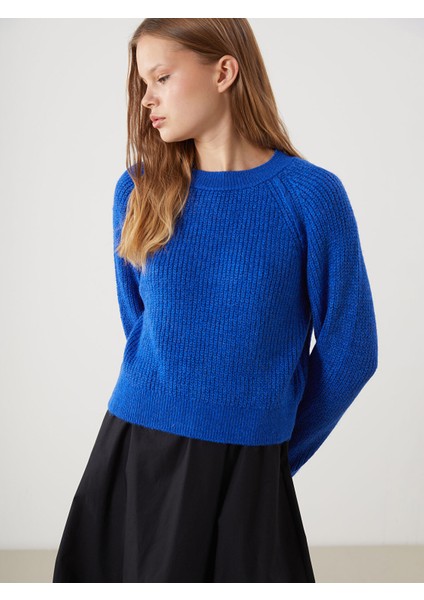 Yeni Sezon Bisiklet Yaka Kadın Triko Kazak