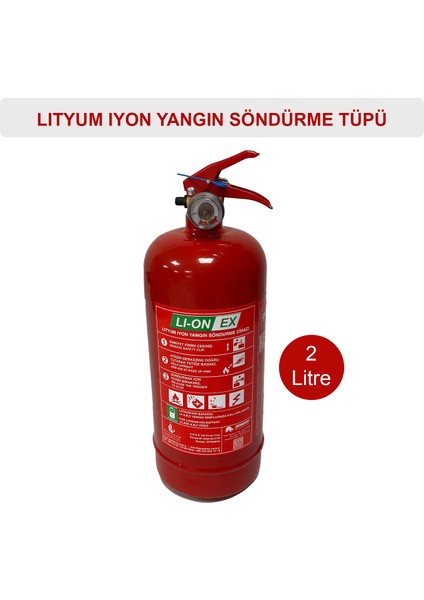 Lityum-Iyon Batarya Yangın Söndürme Tüpü 6 Litre