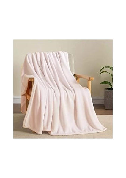 Tek Kişilik Battaniye Battaniye Tv Dekor Battaniyesi 100X170 Krem fiyatları