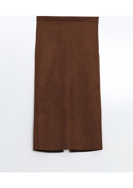 Yeni Sezon Beli Fermuarlı Süet Kadın Etek indirimleri