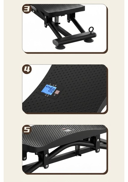 T-233 Kayak Egzersiz Aleti / LCD Ekran / Vakumlu Ayaklar / Direnç Lastiği indirimleri