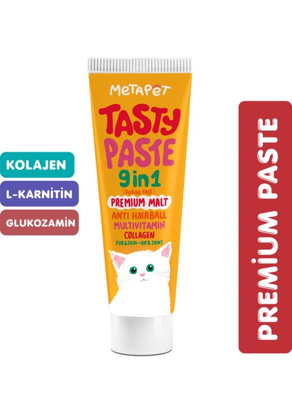 Kediler için Multi Vitamin Paste, Premium Malt Macunu, Kedi MultiVitamini Maltı Vitamini 100 Gr